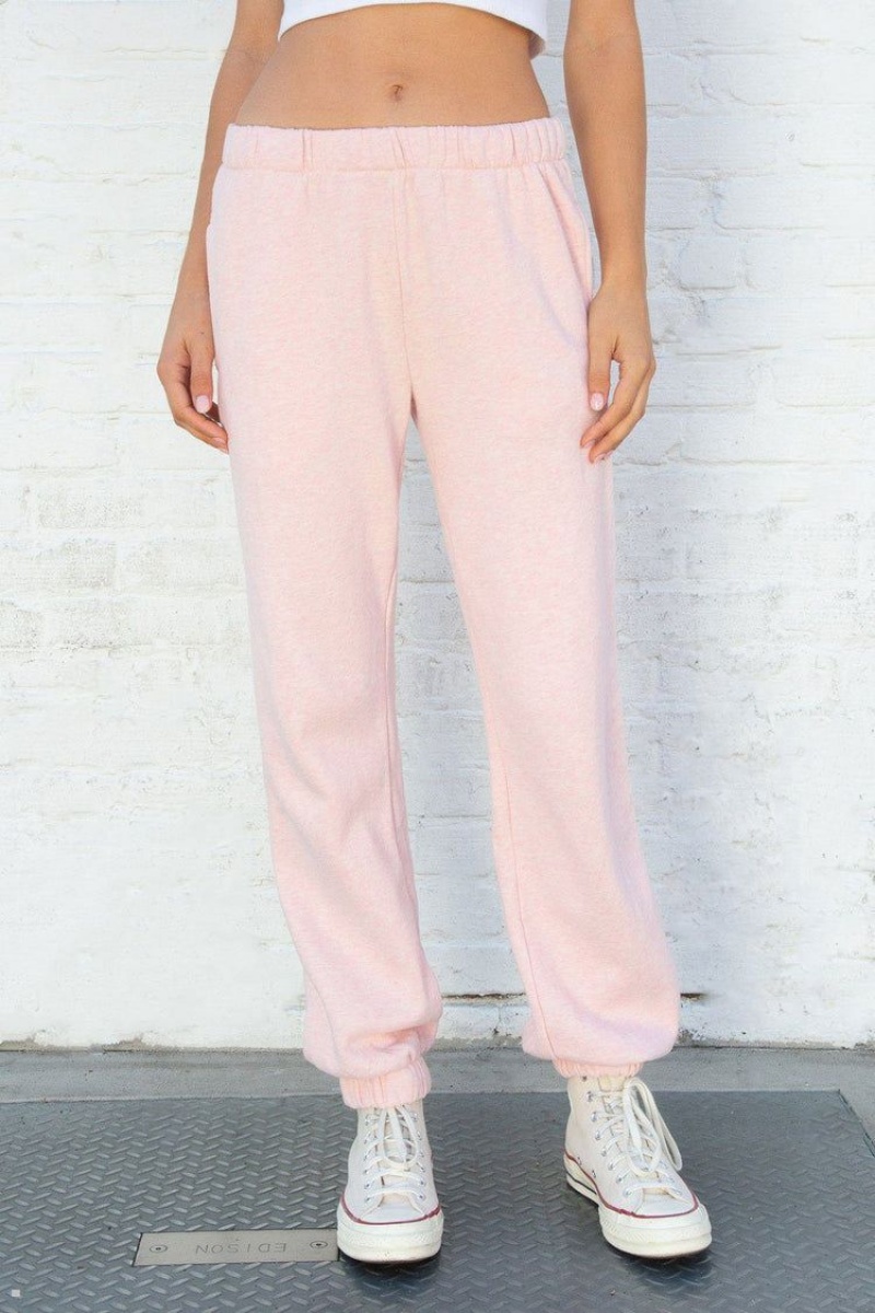 Pantalon Survêtement Brandy Melville Rosa Rose | HLH-24704439